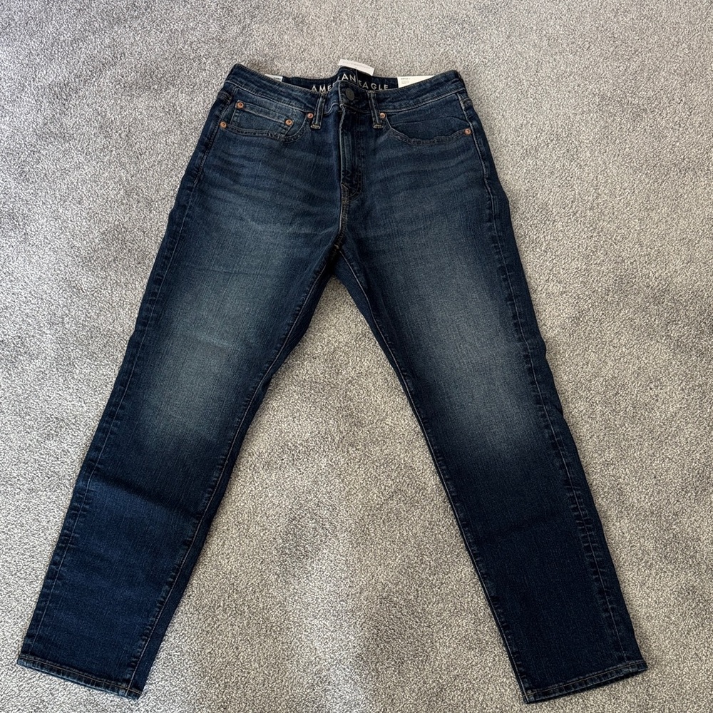 American Eagle Outfitters Dark Blue Straight Jeans